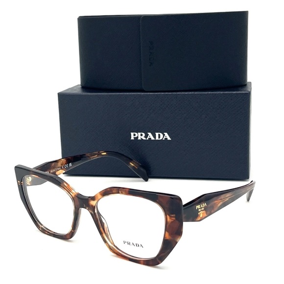 Prada PR 18WV 07R1O1 Caramel Tortoise / Demo Lens 52mm Eyeglasses - Picture 1 of 5